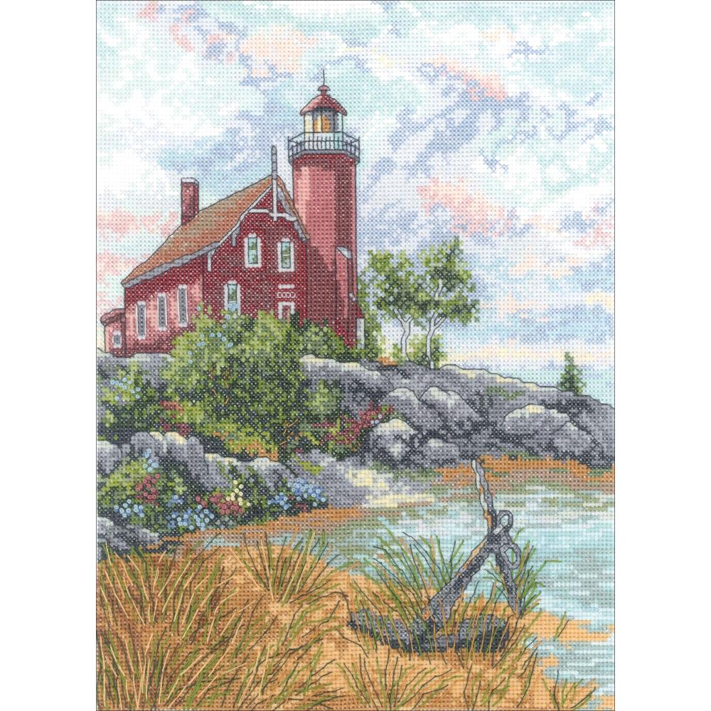 (image for) Eagle Harbor Lighthouse Counted Cross Stitch Kit